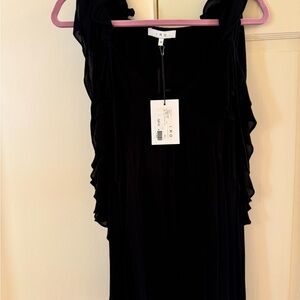 IRO Black Ruffled Dress